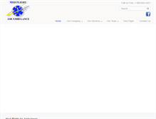 Tablet Screenshot of medflightair.com